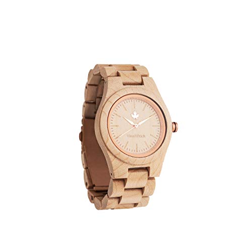 WoodWatch Maple Rosegold | Reloj de Madera Mujer de Pulsera Premium | Wood Watch for Woman |...