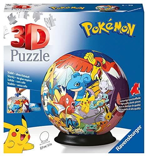 Ravesburger 3D Puzzle ball Pokemon, 72 Piezas, Edad Recomendada 6+, 11785 7